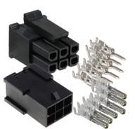 🔌 molex micro-fit 3.0 dual row receptacle plug with terminal sockets - 6 circuits - male & female (pack of 3 complete set) logo