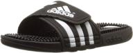 👟 comfortable and stylish: adidas women's adissage slides sandal for ultimate footwear experience logo