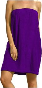 img 1 attached to Ultimate XXL Purple Bamboo Bath Wrap Towels for Women - Luxurious & Absorbent