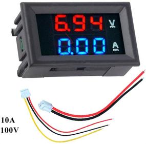 img 3 attached to 📏 HiLetgo 2pcs 0.56 inch Digital Voltmeter Ammeter - DC 100V 10A Amp Voltage Current Meter Tester, 3 Bits Blue + Red Dual LED Display Panel with Connect Wires