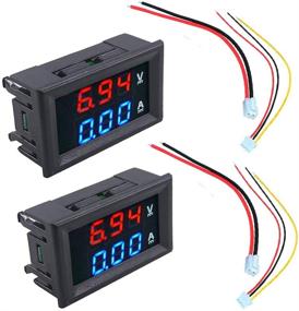 img 4 attached to 📏 HiLetgo 2pcs 0.56 inch Digital Voltmeter Ammeter - DC 100V 10A Amp Voltage Current Meter Tester, 3 Bits Blue + Red Dual LED Display Panel with Connect Wires