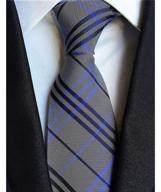 👔 timeless elegance: classic white stripe jacquard necktie for men's accessories logo