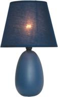 💡 stylish blue ceramic table lamp: simple designs lt2009-blu mini egg oval lamp логотип