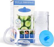 🌱 mason jar fermentation starter set by masontops - simple vegetable fermenting kit with mason jar - must-have diy essentials for fermentation logo