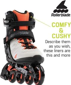 img 2 attached to High-Performance Rollerblade Macroblade 80 Women's Inline Skates - Grey and Coral: Ideal for Adult Fitness