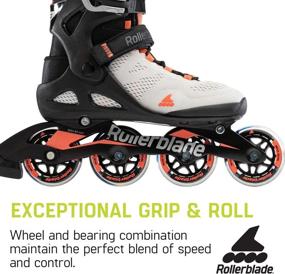 img 1 attached to High-Performance Rollerblade Macroblade 80 Women's Inline Skates - Grey and Coral: Ideal for Adult Fitness