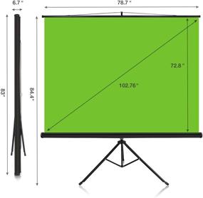 img 2 attached to Yesker Green Screen: 78.5x70.8” Large Studio Backdrop Mount On Tripod – Portable Anti-Wrinkle Chroma Key Panel Background with Aluminum Alloy Stand for Video Studio, Game Live, and More!