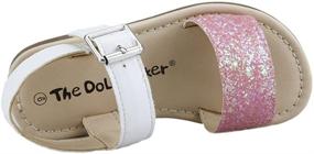 img 1 attached to Doll Maker Glitter Open Sandal