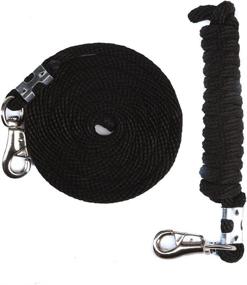 img 3 attached to 🐴 FMS Ravenox Solid Braid Horse Lead: Premium 8-Feet Braided Polypropylene Rope with Brass-Plated Swivel Bolt Snap for Equestrian Enthusiasts, Horse Tack, and All-Weather Durability (Made in the USA)