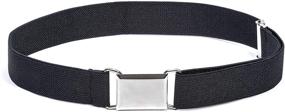 img 2 attached to ✨ Kid n' Me: Adjustable Elastic Stretch Boys Dress Belts with Silver Buckle - Perfect for Toddlers!