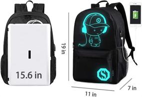 img 3 attached to Oslimea Backpack College Luminous Lightweight