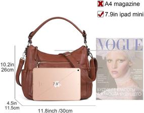 img 2 attached to 👜 Versatile Capacity Crossbody: Adjustable Messenger Travel Handbags & Wallets for Women's Hobo Bags