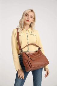 img 3 attached to 👜 Versatile Capacity Crossbody: Adjustable Messenger Travel Handbags & Wallets for Women's Hobo Bags