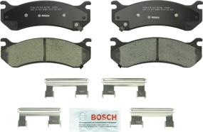 img 1 attached to 🚗 Bosch BC785 QuietCast Премиум керамическая тормозная накладка: Cadillac, Chevrolet, GMC, Hummer передние или задние - купите 2 для полного покрытия