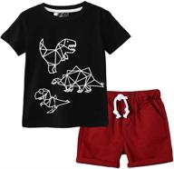 kisbini summer shirt boys' clothing set for california beachwear logo