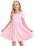 👗 stelle toddler sleeve casual school girls' dresses for stylish and comfortable clothing logo