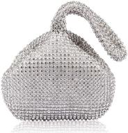 mogor twinkle glitter rhinestones portable women's handbags & wallets logo