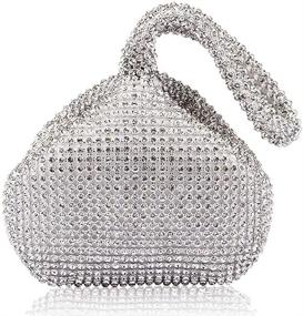 img 4 attached to Mogor Twinkle Glitter Rhinestones Portable Women's Handbags & Wallets