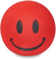 coral red tenna tops happy smiley face ball for fat stubby style antenna (large 9mm hole) logo