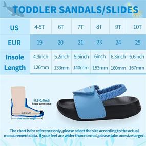 img 3 attached to 🌞 Boys' Summer Slides Sandals - Trendy Toddler Slippers in Sandals