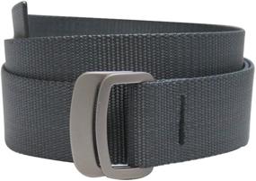 img 1 attached to 👔 Graphite Men's Accessories: Bison Designs Subtle Clinch Belts