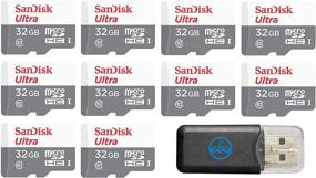 img 4 attached to 📷 Sandisk 32ГБ 32Гб Micro SDHC Ultra (10 штук) Карта памяти + Читалка карт Everything But Stromboli - Флэш-память высокой скорости класса 10 MicroSD TF карты SDSQUNB-0032G-GN3MN