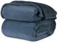 berkshire velvetloft polyester blanket cadet logo