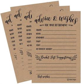 img 4 attached to Rustic Retirement Party Advice Well Wish Card: Men Women Retired | Ideas, Supplies, Decorations, Gifts, and Centerpiece