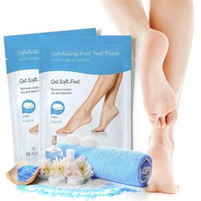 img 3 attached to 👣 BeaLuz Exfoliating Foot Peel Mask: Transform Your Feet in 1-2 Weeks, Remove Calluses & Dead Skin - For Men & Women, 2 Pairs