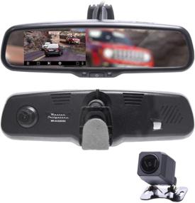 img 4 attached to 📸 Enhanced Master Tailgaters 4.3" LCD Rear View Mirror: 1080P 30FPS, 720P 60FPS HD DVR Dual Way Video Recorder for Superior Night Vision + AHD Backup Camera Included