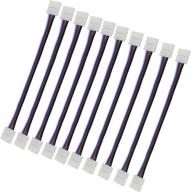 🔌 10-pack of ledenet 5pin 12mm rgbw led strip light quick connectors - easy no-weld solution for any angle turning, ideal for diy projects логотип