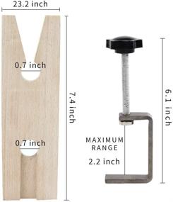 img 3 attached to 🔨 Enhance Your Jewelry Making with the TANJIN Wooden Bench Pin and V-Slot Clamp: A Versatile and Essential Tool for Jewelry Crafters