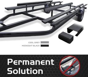 img 2 attached to 🚤 Enhance Boat Trailer Performance with Caliber Bunk Wrap Kit 23056-BK: 24-ft of 2x6-in Black Bunk Wrap with Endcaps