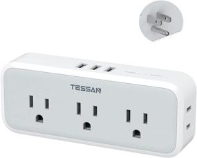 img 4 attached to 💡 TESSAN Multi Plug Outlet Splitter with USB: Ultimate Surge Protection and USB Charging Power for Home Office Dorm Room