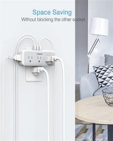 img 1 attached to 💡 TESSAN Multi Plug Outlet Splitter with USB: Ultimate Surge Protection and USB Charging Power for Home Office Dorm Room