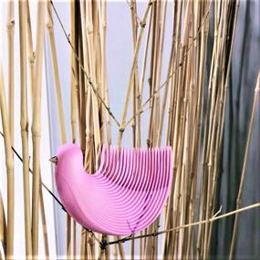 img 1 attached to 🌸 Pink Tubeshine Bird Hair Comb: Wide Tooth Detangler for Curly Hair, Anti Static Travel Styling Comb - No Snag Brush for Beard Ideal for Men, Women, and Kids