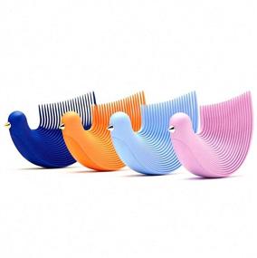 img 2 attached to 🌸 Pink Tubeshine Bird Hair Comb: Wide Tooth Detangler for Curly Hair, Anti Static Travel Styling Comb - No Snag Brush for Beard Ideal for Men, Women, and Kids