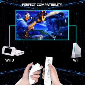 img 1 attached to 🎮 High-Quality White Remote and Nunchuck Controller for Wii Wii U by Burcica: Enhanced Gaming Experience