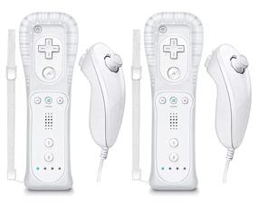 img 4 attached to 🎮 High-Quality White Remote and Nunchuck Controller for Wii Wii U by Burcica: Enhanced Gaming Experience
