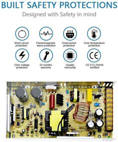 img 2 attached to 💡 SHNITPWR Источник питания 12V 20A 240W AC DC адаптер - Универсальный драйвер светодиодных лент, 3D-принтер, CCTV, ЖК-монитор.