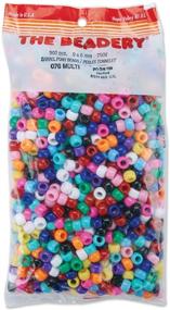 img 1 attached to 📿 Beadery Pony Beads, 6x9mm, Opaque Multicolor, 900-Pack