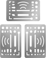 📏 sumind 3 packs erasing shield: perfect stainless steel craft drawing drafting tool logo