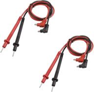 🔌 xmhf digital multimeter banana plug connector test lead probe cable - high voltage 1000v rating, 90cm long - pack of 2 logo