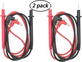 img 1 attached to 🔌 XMHF Digital Multimeter Banana Plug Connector Test Lead Probe Cable - High Voltage 1000V Rating, 90cm Long - Pack of 2