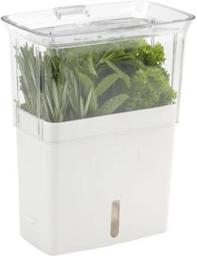 img 4 attached to Cole & Mason Cut Herb Keeper: Convenient White Solution for Fresh Herbs