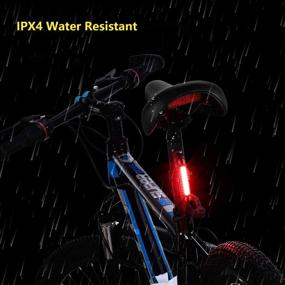 img 1 attached to Enhance Bike Safety with Volcano Eye Bike Tail Light: Ultra Bright Waterproof LED, USB Rechargeable, 7 Light Modes, Fits All Road and Mountain Bikes