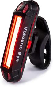 img 4 attached to Enhance Bike Safety with Volcano Eye Bike Tail Light: Ultra Bright Waterproof LED, USB Rechargeable, 7 Light Modes, Fits All Road and Mountain Bikes