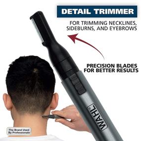 img 3 attached to 🔬 Wahl 5640-600 Micro Groomsman Personal Pen Trimmer & Detailer: Rinseable, Interchangeable Heads for Hygienic Grooming of Eyebrows, Neckline, Nose, Ears & More