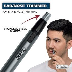 img 1 attached to 🔬 Wahl 5640-600 Micro Groomsman Personal Pen Trimmer & Detailer: Rinseable, Interchangeable Heads for Hygienic Grooming of Eyebrows, Neckline, Nose, Ears & More