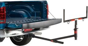 img 2 attached to 🚚 Lund 601021 Hitch Mounted Truck Bed Extender, Black: Enhance Bed Capacity and Versatility